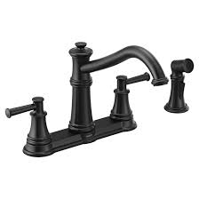 Newport brass 9458/15s kitchen faucet chesterfield bridge 8 spread 2 lever ada satin nickel side spray high arc swivel with integral diverter spout 3 hole $1,555.40 / ea qty Moen Belfield Matte Black Two Handle High Arc Kitchen Faucet With Side Spray Wayfair