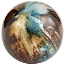 Foil Sphere Taupe Decorative Spheres Glass Decor Sphere