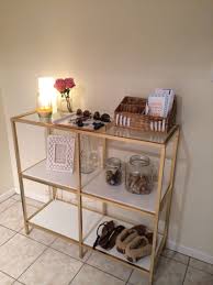 Ikea Vittsjo New 59 00 Shelving Unit Rustoleum Metallic Gold White Office Decor Ikea Vittsjo Ikea Furniture Hacks