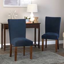 Navy Plush Velvet Parsons Chairs Set Of 2 Kirklands Parsons Dining Chairs Velvet Dining Chairs Dining Chairs
