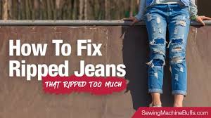 Explore the m&s jeans collection. How To Fix Your Ripped Jeans That Ripped Too Much