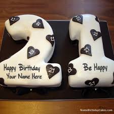 She also wrote us this cute note: 21st Birthday Cake With Name