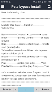 Ford Pats Bypass Wiring Color Chart Expedition 97 98 Ford Contour Ford Fuse Box