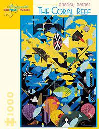 Pomegranate artpiece puzzle 1000 pieces. 9780764959455 Charley Harper The Coral Reef 1000 Piece Jigsaw Puzzle Pomegranate Artpiece Puzzle Abebooks 076495945x