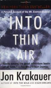 Buy jon krakauer books and get the best deals at the lowest prices on ebay! Into Thin Air A Personal Account Of The Mount Everest Disaster By Jon Krakauer