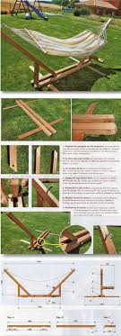 I used to be somewhat good at building dens when i was younger, and i can't imagine that erecting a basic diy hammock can be too complicated. Hammock Stand Plans Outdoor Plans And Projects Woodarchivist Com Diy Hammock Hammock Stand Hammock