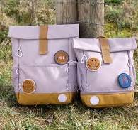 Lässig lila Kinderrucksack Rolltop Medium - Little Gang
