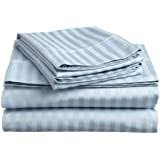 Shop wayfair for the best 9 inch deep console table. Sheets Set 4 Pcs 100 Cotton 400 Tc 9 Inch Deep Pocket Of Fitted Sheet Light Blue Stripe Queen And 23 Color Buy Online In Bahamas At Bahamas Desertcart Com Productid 185195908