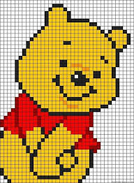 Winnie De Pooh Disney Cross Stitch Pixel Crochet Cross Stitch Embroidery