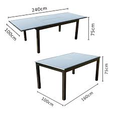 Cette table de repas en teck est disponible dans plusieurs tailles en carré ou en rectangulaire. Table De Jardin Extensible 10 12 Personnes En Aluminium Ravenne