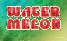 100 Photoshop Food Text Effects And Typography Watermelon Food Typography Fruit Cocktails