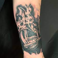 Thanks For The Opportunity I Appreciate It This Was Super Tricky But A Lot O 207 Blackandgrey Blackandgreysmoke In 2020 Smoke Tattoo Tattoos Bullet Tattoo