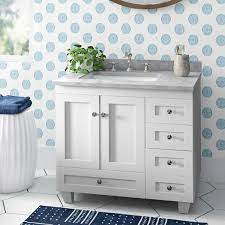 Bathroom ideas with white wainscoting brown. Off White Bathroom Vanity Wayfair