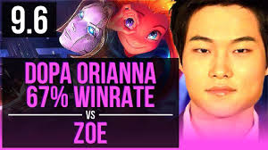 Dopa Orianna Vs Zoe Mid 67 Winrate Korea Master V9 6 Youtube
