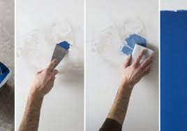 Vous souhaitez repeindre un mur foncé en une teinte plus claire ? Une Peinture Sans Sous Couche Qui Sert Aussi D Enduit De Rebouchage Mask Color V33