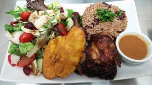 Poulle Grille Plantais Riz Colle Salade Food Culture Island Food Food