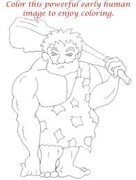 Pintables, coloring sheets, photos, free coloring books and printable pictures. Early Humans Printable Coloring Page For Kids 13
