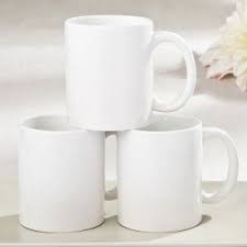 Perfectly Plain White Ceramic Coffee Mug Favors Coffee Gifts Coffee Gift Sets White Coffee Mugs