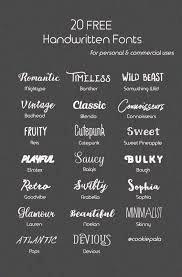 20 Free Handwr Free Handwritten Fonts Free Script Fonts Handwritten Fonts