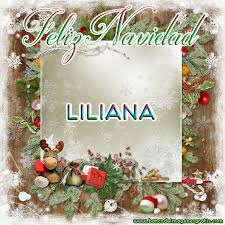Postales Navide C3 B1as Con Mensaje De Feliz Navidad Y Nombres De Personas Liliana Png 700 700 Christmas Ornaments Christmas Bulbs Christmas Wreaths