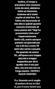 Al momento livio ha all'attivo 3 ep, il primo dei quali è uscito nel 2013, quando il rapper aveva soltanto 23 anni, ma era in possesso già di un grandissimo talento. Anna Tatangelo Sta Con Livio Cori Fatevi I Cazz Vostri Foto Donnapop