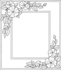 You might know this plant as mums. Photo Frame With Flowers Coloring Page Printable Flower Coloring Pages Flower Coloring Pages Printable Frames