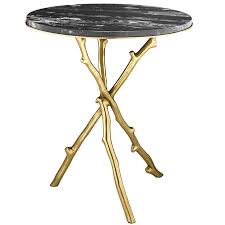 Wood Of Gold Side Table With Black Marble Top In 2020 Side Table Gold Side Table Rustic Wooden Coffee Table