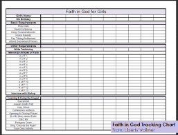 Faith In God Tracking Sheets Printable And Excel File