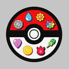 Pokemon Pokeball Kanto Gym Badges Pokemon Badges Kanto Gym Badges Gym Badges