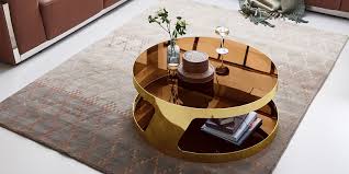 Couchtisch Kairo Chrom Gold Rund Glas Edelstahlgestell Sicherheitsglas Hochglanzpoliert Verchromt Ablagemoglichkeit Couchtisch Tisch Couchtisch Modern