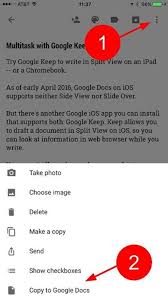 But, you can also add a list or image note using. How To Multitask With Google Keep In Ios Android And Chrome Os Techrepublic