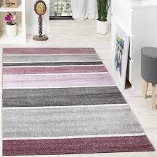 Designer Teppich Hochwertig Modern Linien Muster Meliert Zeitlos Graustufen Lila Grau Wohn Und Schlafbereic Kinderzimmer Teppich Rosa Teppich Grau Teppich Rosa
