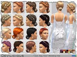 Devilicious Just Say Yes Wedding Hair Wedding Hairstyles Sims 4 Wedding Hair Weding Hair Styles