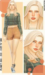 Custom specular, shadow and normal maps . Sims 4 Planet A X A 2021 Maxis Match Lookbook Micat Game