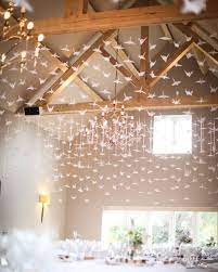 A Thousand Origami Cranes At The Wedding Of Adele Bill At Hyde Barn The Symbol Of Eternal Good Luck Origami Wedding Paper Crane Wedding Origami Crane