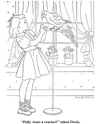 Their colorful feather, sounds and funny antics, fascinates them to no end. Printable Bird Coloring Picture 009