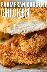 Chicken parmesan is a classic for a reason! Crispy Parmesan Crusted Chicken Baked Spend With Pennies