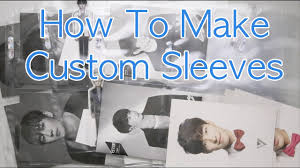 Regardless of your relationship with card sleeves for paper magic, it's important to know that there are so many options available for you to choose from. How To Make Custom Photocard Sleeves Youtube