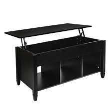 This coffee table with lift top offers a spacious top. Ktaxon Lift Top Coffee Table Modern Furniture Hidden Compartment And Lift Tablet Black Ktaxon