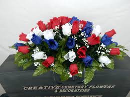 Silks or fresh flowers delivered to gravesites nationally. Cemetery Silk Flower Headstone Tombstone Saddle Grave Etsy