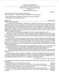 Subiectelecare au picat la limba și literatura română. Bacalaureat 2019 Subiectele Si Baremele La Limba Romana
