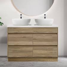 Here i will show you how to remove a bathroom vanity. 120cm Oak Timber Bathroom Vanity Cabinet Floor Standing Melbourne