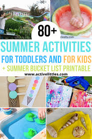 Click on the thumbnails to get a larger, printable version. 80 Summer Activities For Toddlers And For Kids Summer Bucket List Printable Active Littles