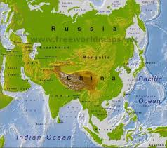 Change the color for all countries in a group by clicking on it. Asia Physical Map Freeworldmaps Net
