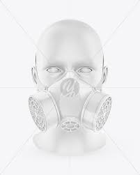 Download Gas Mask Mockup In Apparel Mockups On Yellow Images Object Mockups