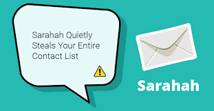 The app, theoretically, does what it says on the tin: Beware Viral Sarahah App Secretly Steals Your Entire Contact List