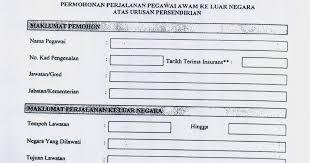1) isi permohonan cuti di hrmis 2) isi permohonan perjalanan ke luar negara melalui laman web khas sppkn Contoh Surat Permohonan Cuti Ke Luar Negara Contoh Surat