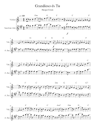 Reunimos também dicas, teoria musical e métodos de instrumentos musicais. Grandioso Es Tu Harpa Crista 526 Sax Alto E Violino Sheet Music For Violin Saxophone Alto Mixed Duet Download And Print In Pdf Or Midi Free Sheet Music Musescore Com