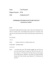Contoh dialog komunikasi terapeutik pada pasien diare. Contoh Komunikasi Terapeutik Pada Pasien Diare Masnurul