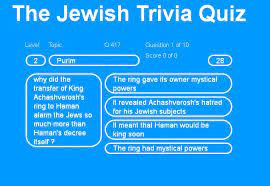 The more questions you get correct here, the more random knowledge you have is your brain big enough to g. The Purim Page